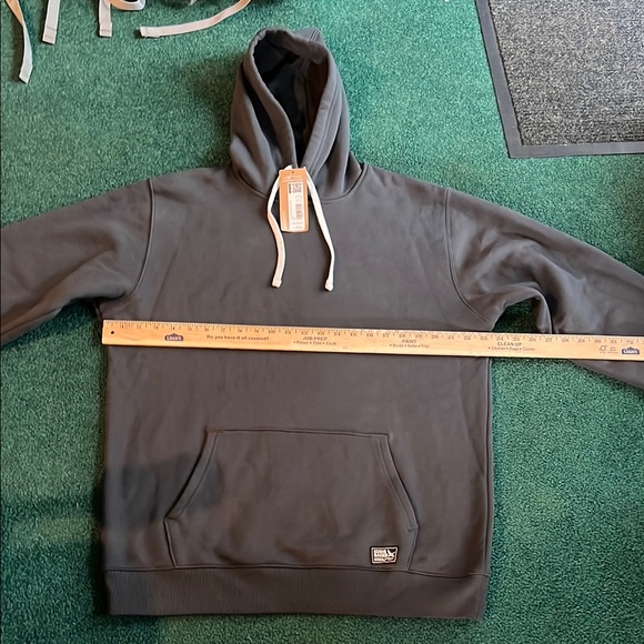 Tall medium Eddie Bauer Black Sweatshirt Cozy Pullover Hoodie - Picture 1 of 10